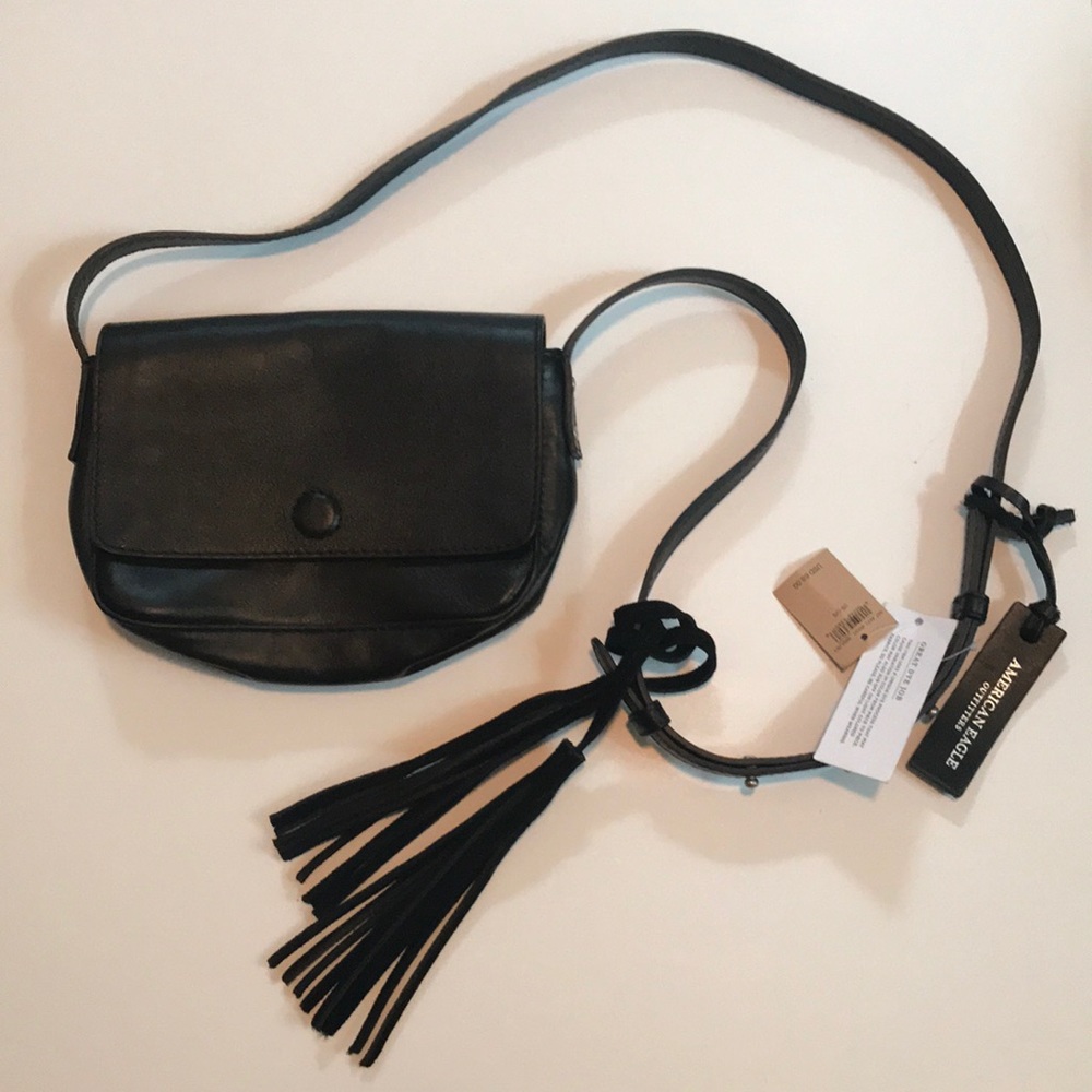 Adorable little black American Eagle purse